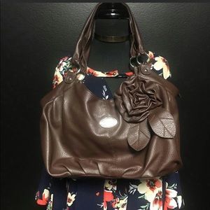 DG Dolce & Gabbana Brown Leather shoulder bag .